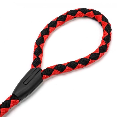 Smycz pleciona czerwona BEST FRIENDS