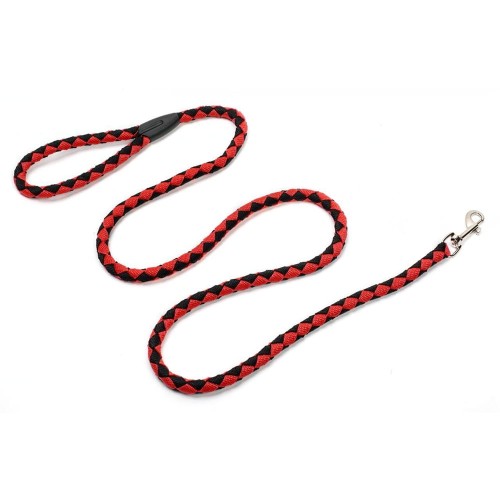 Smycz pleciona czerwona BEST FRIENDS