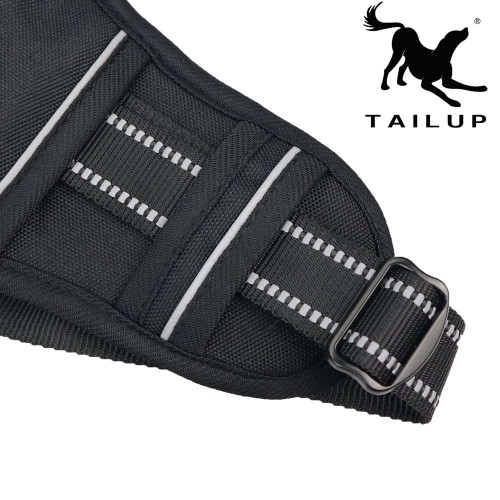 Szelki dla psa czarne z uchwytem TAILUP