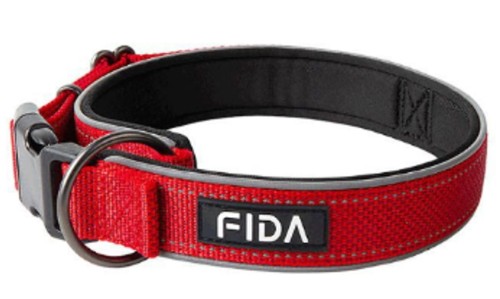 Obroża dla psa fida red