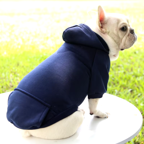 Bluza dla psa z kapturem navy