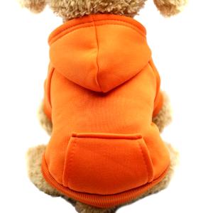 Bluza dla psa z kapturem orange