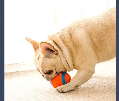 Gryzak dla psa piszcząca piłka rugby