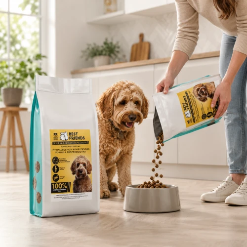 Karma hipoalergiczna dla psa z łososiem 1,5 kg bezbożowa z peptydami