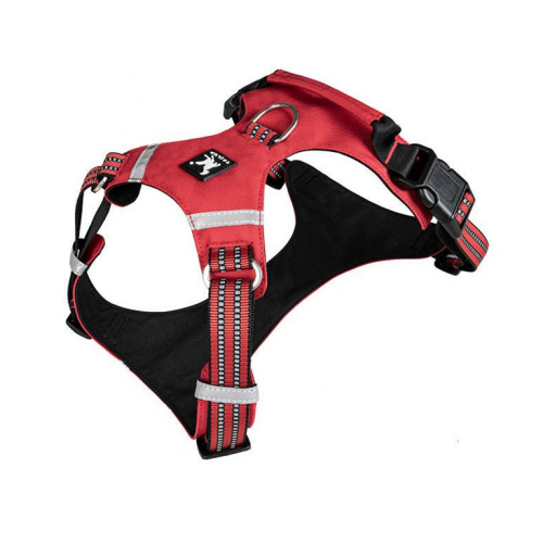 Szelki dla psa czerwone uchwyt poziomy  