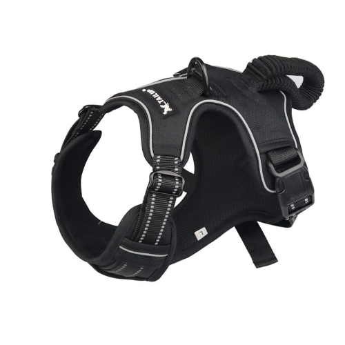 Szelki dla psa czarne z uchwytem TAILUP