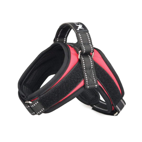 Szelki dla psa czarno czerwone Tailup