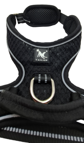 szelki dla psa czarne odblask