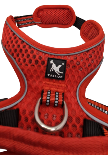szelki dla psa czerwone z rączką